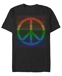 Fifth Sun Men's Peace Rainbow Short Sleeve T-Shirt