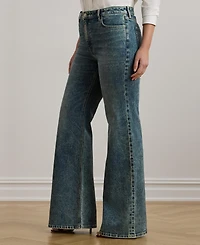 Lauren Ralph Plus High-Rise Flare-Leg Jeans