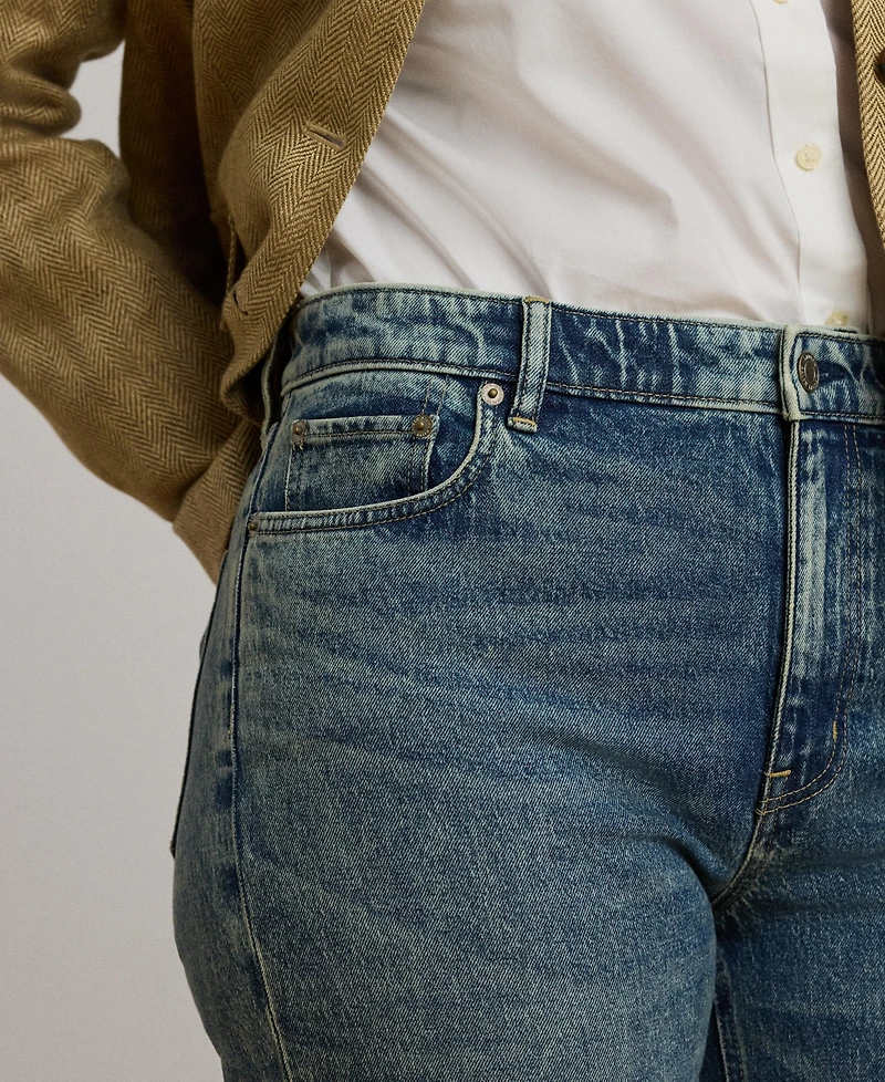 Lauren Ralph Plus High-Rise Flare-Leg Jeans