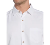 Cubavera Men's Palm Print Short-Sleeve Button-Down Shirt