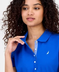 Nautica Jeans Women's Short-Sleeve Polo-Collar Shirt
