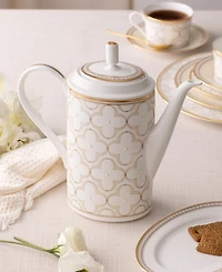 Noritake Trefolio Gold Coffee Server, 52 Oz.