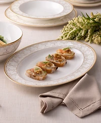 Noritake Trefolio Gold Dinnerware Collection Oval Platter