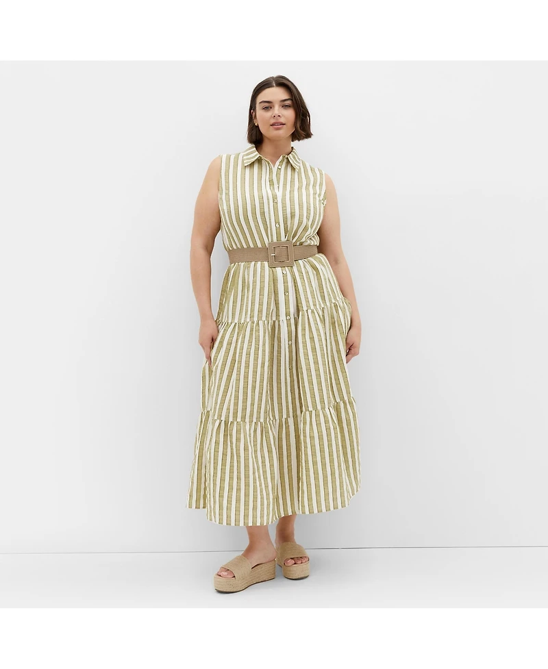 City Chic Plus Clean Lines Dress