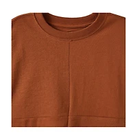 Cotton On Boys Little/Big Long Sleeve Textured Splice Tee