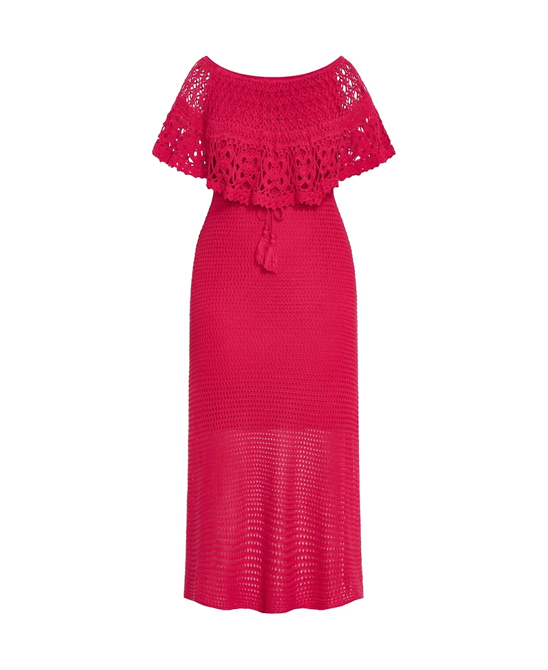 City Chic Women's Callie Crochet Dress