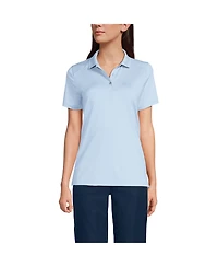Lands' End Women's Short Sleeve Feminine Fit Rapid Dry Polo Shirt