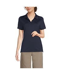 Lands' End Women's Short Sleeve Feminine Fit Rapid Dry Polo Shirt