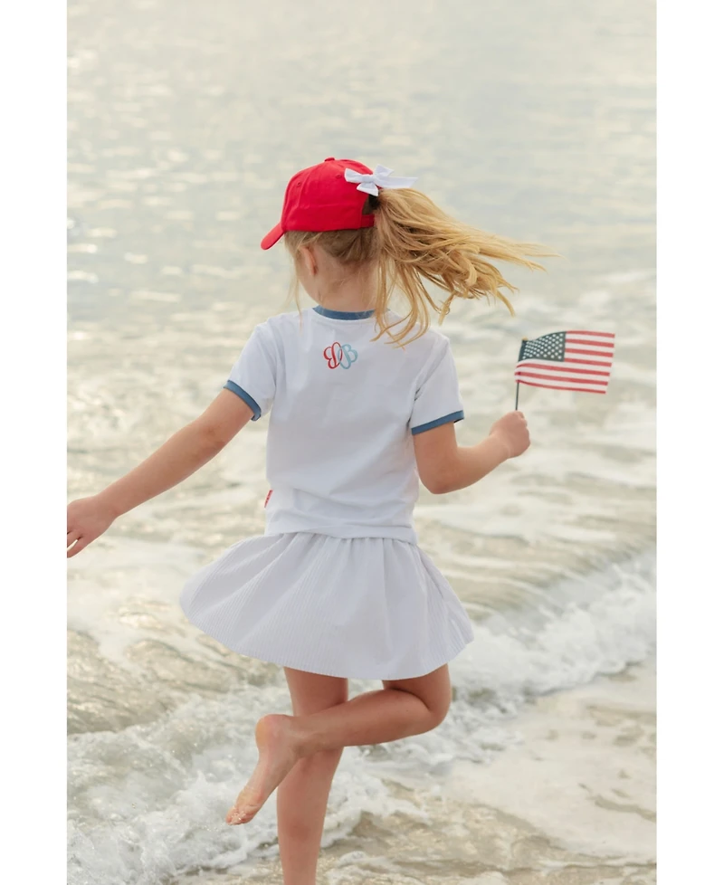 Bits & Bows Girls Beach Patrol Bow Baseball Hat