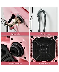 Costway 8lbs Portable Fully Automatic Washing Machine W/ Drain Pump