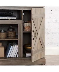 American retro Cabinet with Open and Closed Storage Space