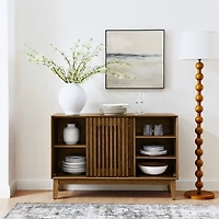 Casainc 47.3" Cabinet with 2 Doors & Solid Wood Feet