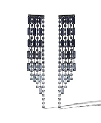 Jessica Simpson Tiered Crystal Fringe Earrings