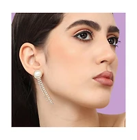 Sohi Women's Gold Snowball Drop Earrings