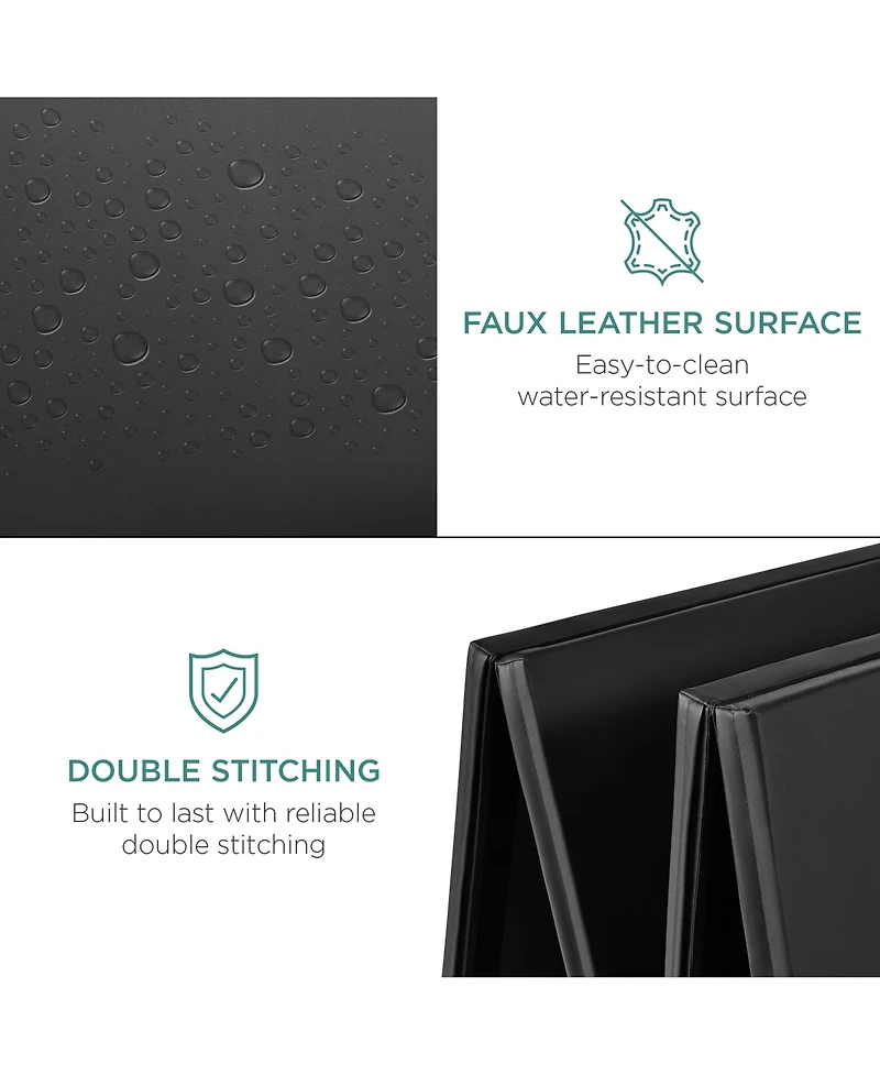 Best Choice Products 10ftx4ftx2in Folding Gym Mat 4-Panel w/ Carrying Handles & Balance Beam