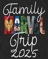 Marvel Avengers Men's Family Trip Short Sleeve T-Shirt