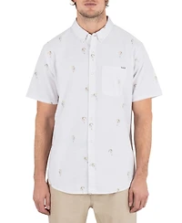 Hurley Men's One and Only Stretch Print Short Sleeve Shirt