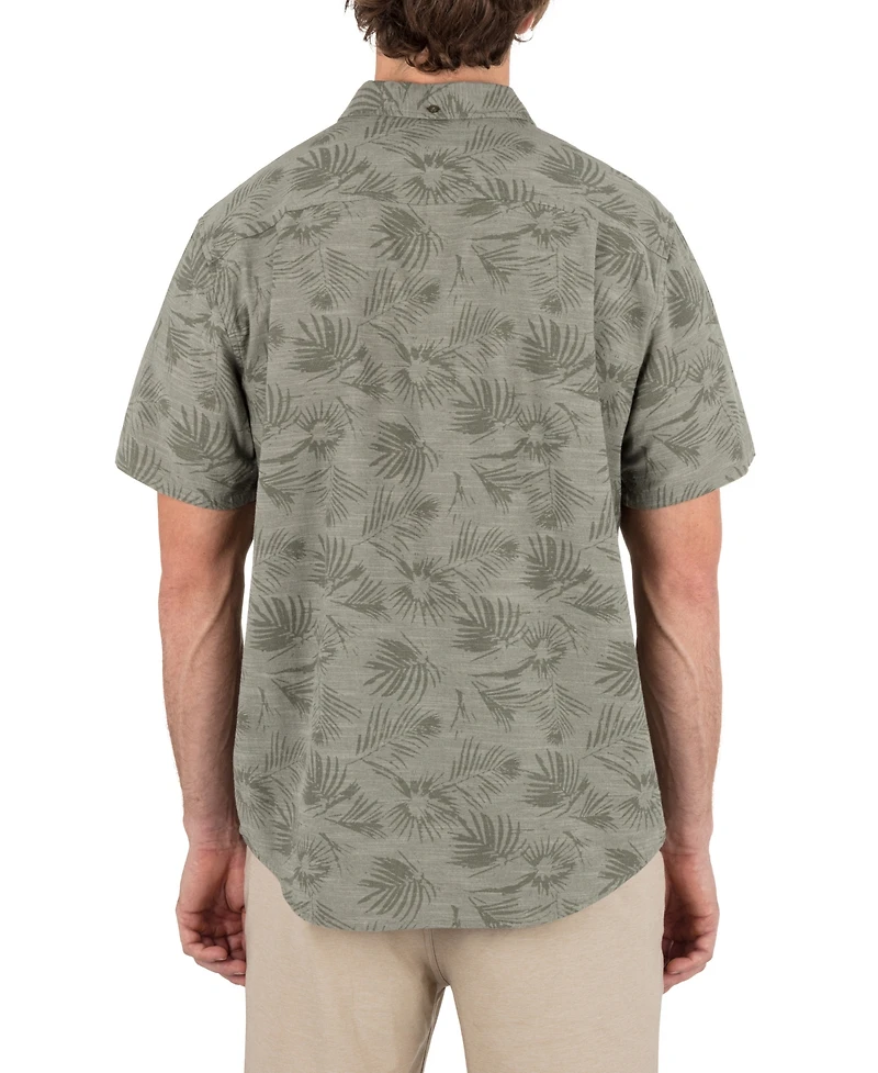 Hurley Men's One and Only Stretch Print Short Sleeve Shirt