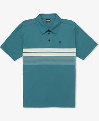 Hurley Men's Printed Stripe Slub Short Sleeve Polo Shirt