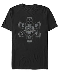 Fifth Sun Men's Disposable Delinquents Logos Short Sleeve T-Shirt