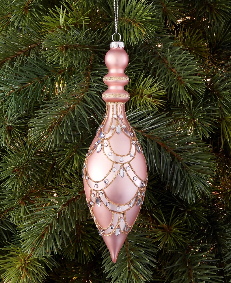 Holiday Lane Glass Finial Ornament, Macy's Exclusive