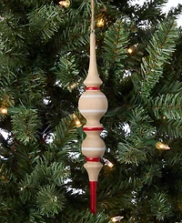 Holiday Lane Nordic Wonderland Wood Finial Ornament, Macy's Exclusive