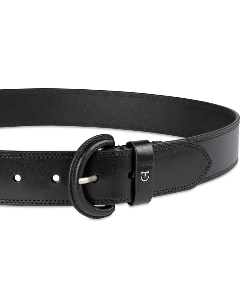Cole Haan Women's Casual Leather Covered Buckle Belt