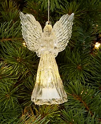 Holiday Lane Christmas Glitters Light-Up Angel Ornament, Macy's Exclusive