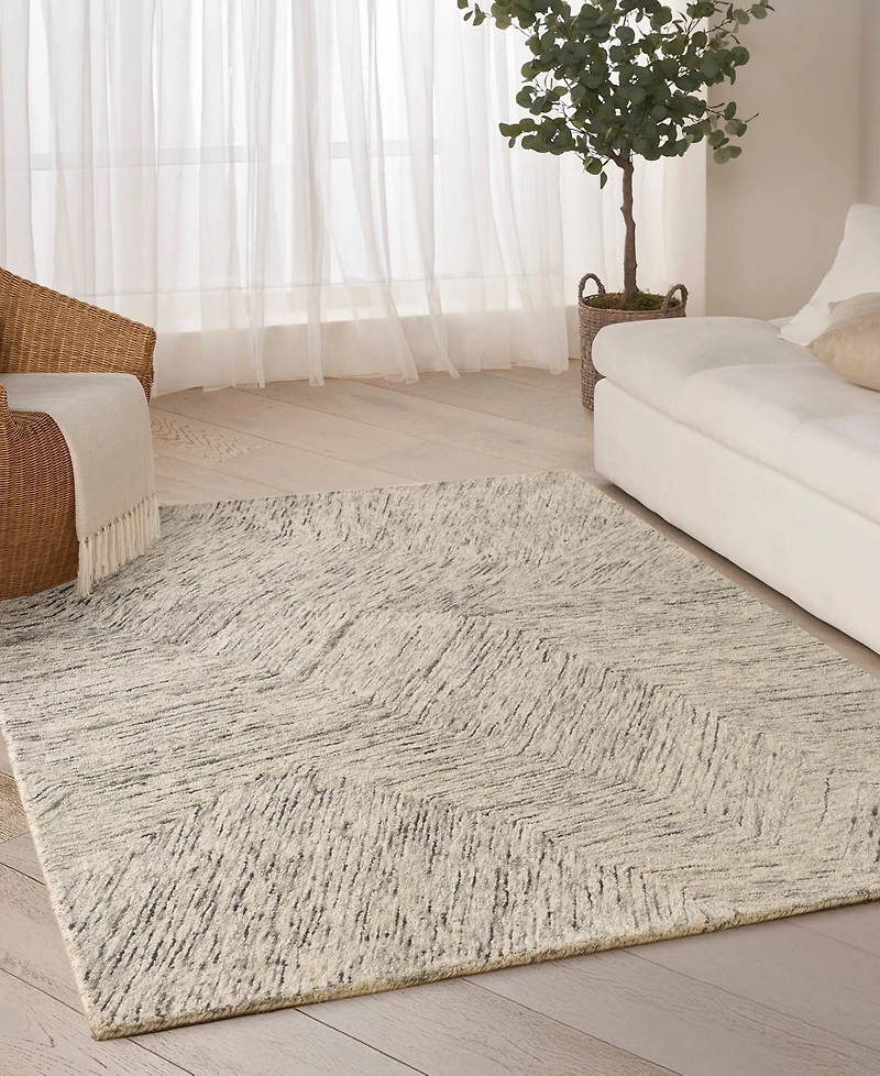 Dkny Pure Angles ANG01 5'2"x7'2" Area Rug