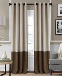Elrene Home Fashions Braiden Color Block Blackout Window Curtain
