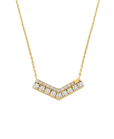 Michael Kors Cubic Zirconia Pave Pendant Necklace