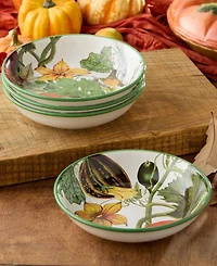 Certified International Harvest Fields Soup Bowls, Set of 4