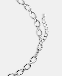 Holiday Lane Two-Tone Snowflake Charm Necklace, 17-1/2" + 2" extender