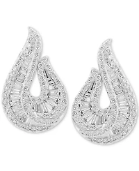 Effy Lab Grown Diamond Tear-Shape Drop Earrings (1-1/5 ct. t.w.) in 14k White Gold