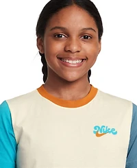 Nike Big Kids Sportswear Colorblocked Cotton T-Shirt