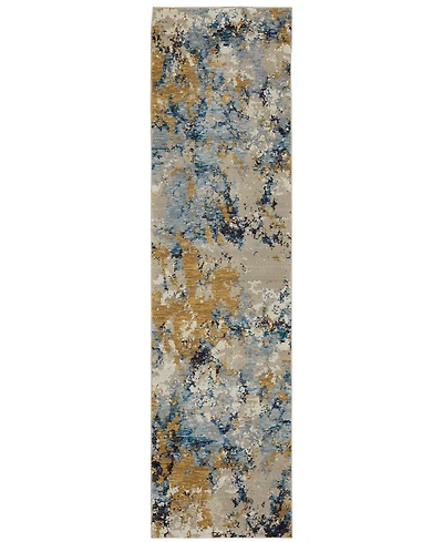 Oriental Weavers Evolution 0980A 2'6"x12' Runner Area Rug