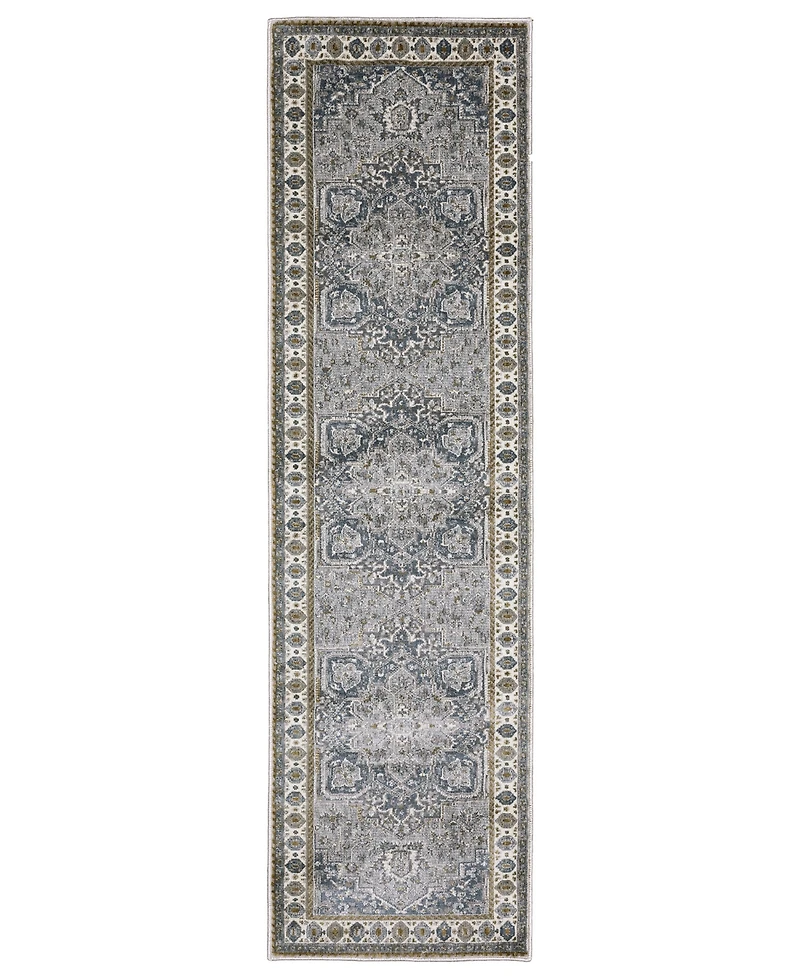 Oriental Weavers Ellington ELL02 2'3"x7'6" Runner Area Rug