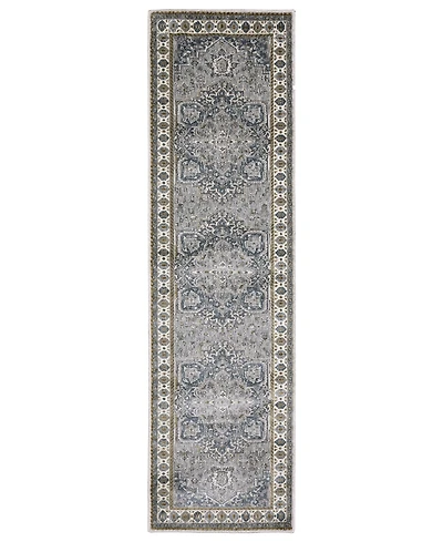Oriental Weavers Ellington ELL02 2'3"x7'6" Runner Area Rug