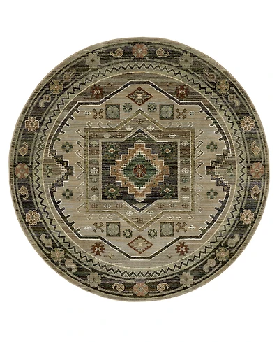 Oriental Weavers Andorra 2442D 7'10"x7'10" Round Area Rug