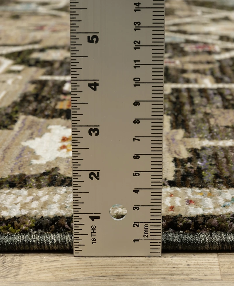 Oriental Weavers Andorra 2396B 2'3"x8' Runner Area Rug