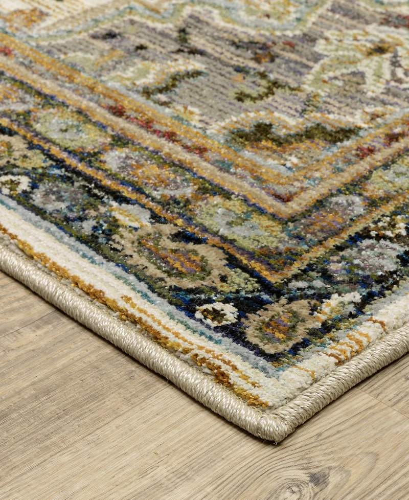 Oriental Weavers Andorra 2451B 2'6"x12' Runner Area Rug
