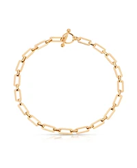 Ettika Golden Flat Rectangle Chain Necklace