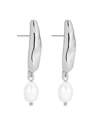 Ettika Liquid Luxe Mother of Pearl Drop Earrings