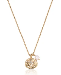 Ettika Sand Dollar Pendant Charm Necklace