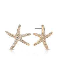 Ettika Pave Starfish Statement Earrings