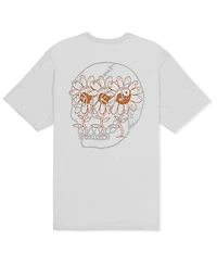 Hurley Men's Skulls And Flowers Short Sleeve T-Shirt