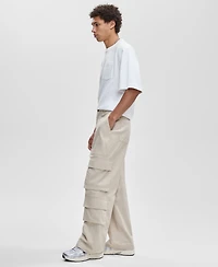 Mode of One Men's Relaxed Canvas Cargo Pants, Macy's Exclusive