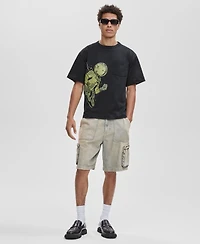 Mode of One Men's Short-Sleeve Cotton Relaxed Portal T-Shirt, Macy's Exclusive