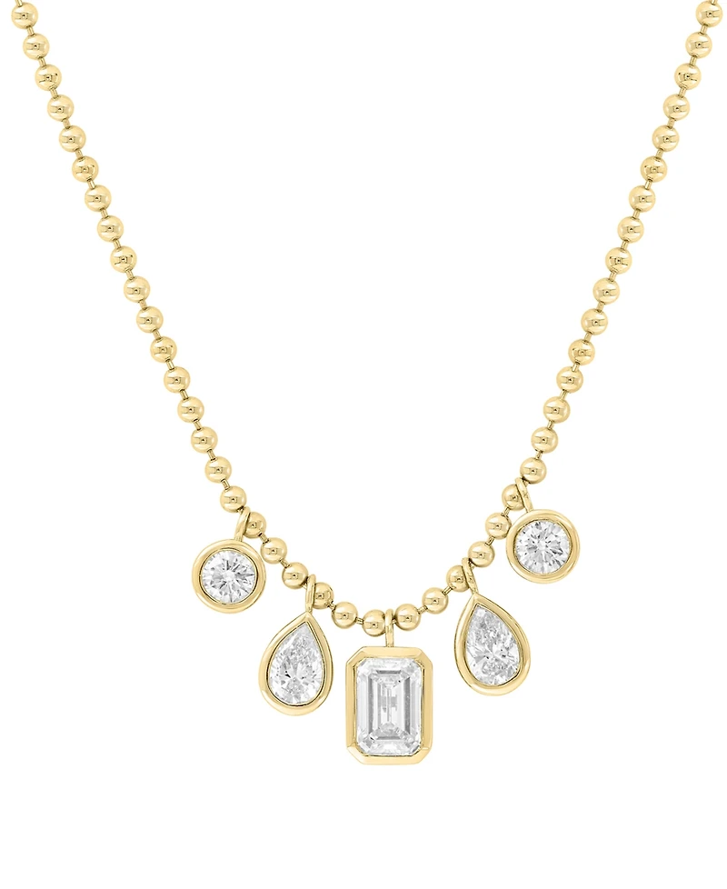 Effy Lab Grown Diamond 18" Statement Necklace (2-1/6 ct. t.w.) in 14k Yellow Gold