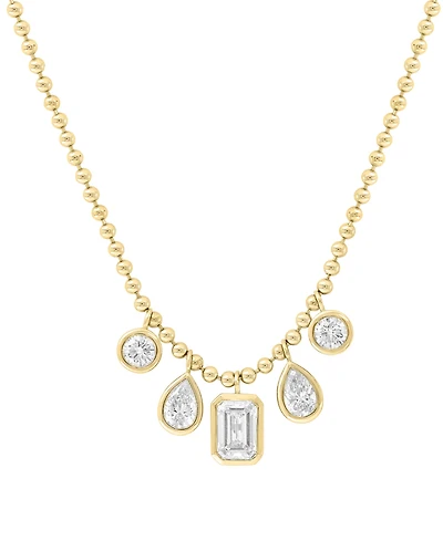 Effy Lab Grown Diamond 18" Statement Necklace (2-1/6 ct. t.w.) in 14k Yellow Gold